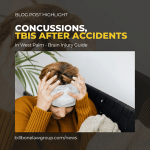 concussions tbis after accidents in west palm