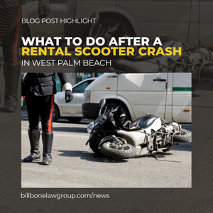 what to do after a rental scooter crash